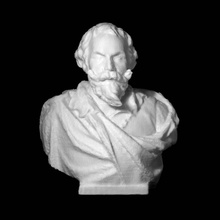 rubens scan busto hombre 3d print model - Mito3D