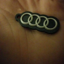 audi rings keychain fashion & accessories key chain logo schl sselanh nger 3d print model - Mito3D