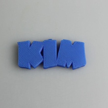 kim fan art colgante collar etiqueta nombre 3d print model - Mito3D
