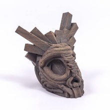 empoissonnement vr sculpter l'éducation tête sculpture squelette crâne amulette rouille fer repasser présage virtualreality 3d print model - Mito3D