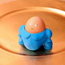 egg holder sumo & garden 3d print model - Mito3D