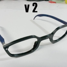 designitwright wright triangle v2 split color fashion & accessories frame glasses specs productdesign eyeglasses industrialdesign floreon ianwright 3d print model - Mito3D