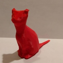 poly cat toys & games model lowpoly 3d print model - Mito3D