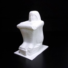 rei tesoureiro sethi scan egito escultura estátua templo tesouro religião 3dprint 3dscan faraó herança cultural hieróglifo 3d print model - Mito3D
