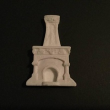 fireplace sculptural relief scan burn 3d print model - Mito3D