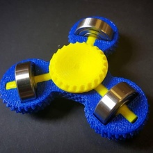 tırtıllı tarafı spinner 608 rulman oyuncaklar oyunlar tri bearingspinner 3d print model - Mito3D