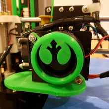 anet a8 rebel alliance fan cover build 3d printer starwars blower rebelalliance fancover 3d print model - Mito3D