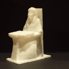 escriba rei scan homem pedra fullbody 3d print model - Mito3D
