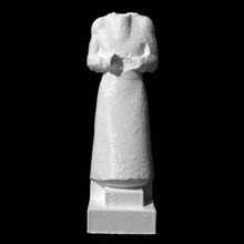 estatua rey scan antiguo hombre gobernante fullbody cabeza asirio 3d print model - Mito3D