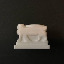 sütun tabanı Sfenks tarama antik mimarlık Asur 3d print model - Mito3D