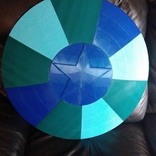 captain america inspired sized shield props & cosplay 3d print model - Mito3D