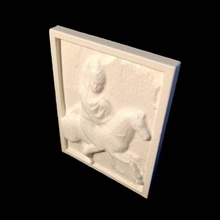 frammento scita re scylurus palacus scansione uomo cavallo fullbody stele 3d print model - Mito3D