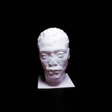 cabeza negro hombre scan busto 3d print model - Mito3D