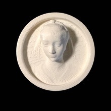 portrait young woman scan highrelief 3d print model - Mito3D