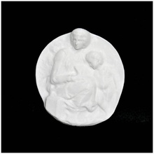 madonna filho joão batista scan mulher bebê virgem 3d print model - Mito3D