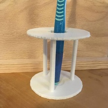 toothbrush holder & garden bathroom 3d print model - Mito3D