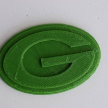 greenbay packers logo sanat hayranı rozet futbol nfl superbowl csd green bay super bowl 3d print model - Mito3D