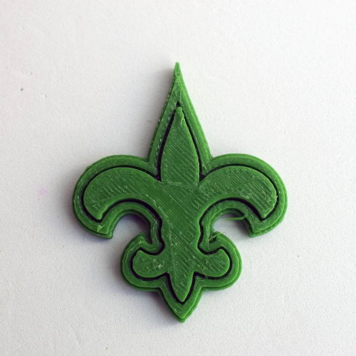 neworleans saints logo fan art insigne nfl superbowl csd orléans orleans 3D print model - Mito3D