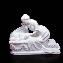 lapide raffigurante madre addolorata scansione cristianesimo tomba bambino morte grave 3d print model - Mito3D