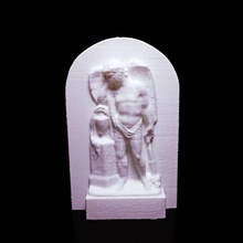 lapide raffigurante angelo scansione cristianesimo tomba morte grave urna 3d print model - Mito3D