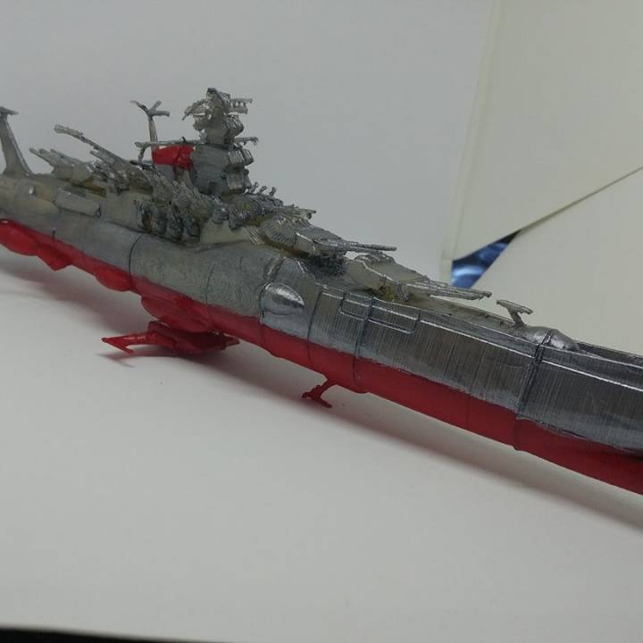 remixé space battleship yamato star blazers table l'anime manga 3dmodel starblazers spacebattleship leijiverse spacebattleshipyamato 3D print model - Mito3D