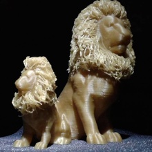 haarige Löwen Spielzeug Spiele Tiere lion 3d print model - Mito3D