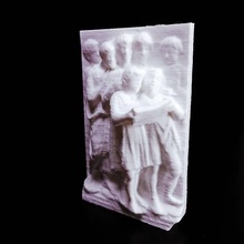 children singing choir scan ancient architecture renaissance relief 3d print model - Mito3D