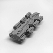 spaceship tabletop games - modular container ship 1 merchant 3d print model - Mito3D
