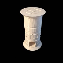 dice tower tabletop extra tall boardgame roll cilinder benefit tumble 3d print model - Mito3D