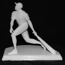 willie mays atand parque san francisco scan escultura deporte bronce memorial béisbol williemays 3d print model - Mito3D