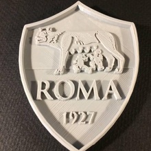 roma logo fan art football soccer roms csd serie asroma 3d print model - Mito3D