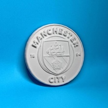 manchester city fc logo fan art badge csd premier league 3d print model - Mito3D