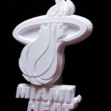 miami heat logo fan Kunst Abzeichen Wärme nba csd 3d print model - Mito3D