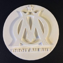 olympique marseille - logo fan art football soccer france csd 3d print model - Mito3D