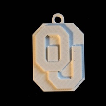 oklahoma sooners logo fan art badge csd 3d print model - Mito3D