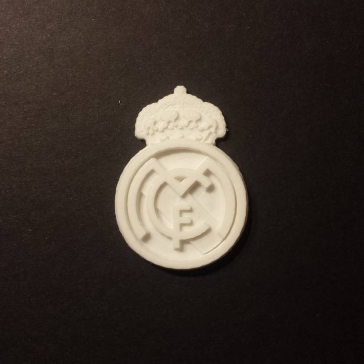 real madrid cf logo fan art réel csd primera division 3D print model - Mito3D