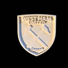 westham united fc - logo fan art football london soccer csd premier league west ham 3d print model - Mito3D
