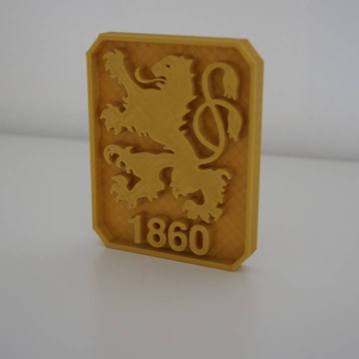 tsv 1860 nchen logo fan art csd bundesliga 2bundesliga deutschland elil loewen lwen tsv1860 3D print model - Mito3D