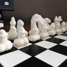 phallic chess & garden 3d print model - Mito3D