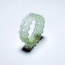 waffle anel tamanho 8 jóias moda design 3d print model - Mito3D