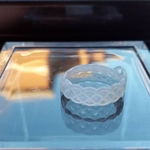 tangled tresse anneau taille 6 bijoux mode conception l'anneau 3d print model - Mito3D