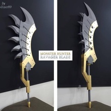 monster hunter - ravager blade props & cosplay great mechanical sword large capcom monsterhunter massive 3d print model - Mito3D