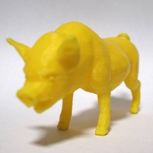 Schwein poly Spielzeug Spiele Tier lowpoly cochon porc 3d print model - Mito3D