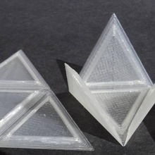 foldable tetrahedron - print flat education math solid geometry net manipulative platonic 3d print model - Mito3D