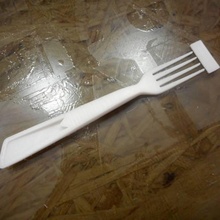 simple design fork & garden cooking kitchen utensil tool 3d print model - Mito3D