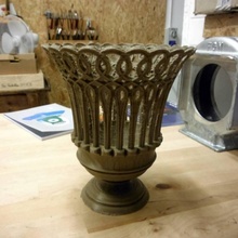 porcelain vase - xvii century & garden 3d print model - Mito3D