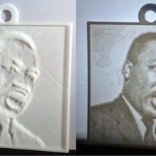 martin luther king jr lithopane education history customized civil rights mlk 3d print model - Mito3D