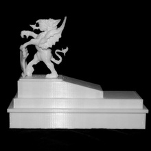 dragon city london tarama ejderha heykel cityoflondon boundarymark 3d print model - Mito3D