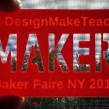 maker faire ny 2014 - stencil business card & garden makerfaire designmaketeach 3d print model - Mito3D