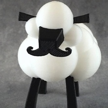 costume carla leo's sheep toys & games animals books costumes mustache book characters diana leo maker prince 3d print model - Mito3D